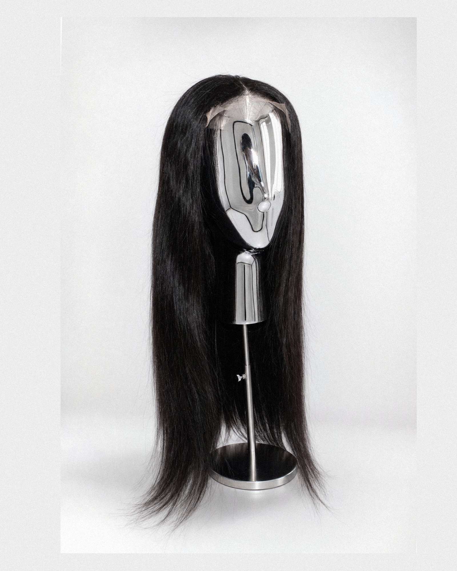 straight raw 5x5 hd-lace closure wig- 1B