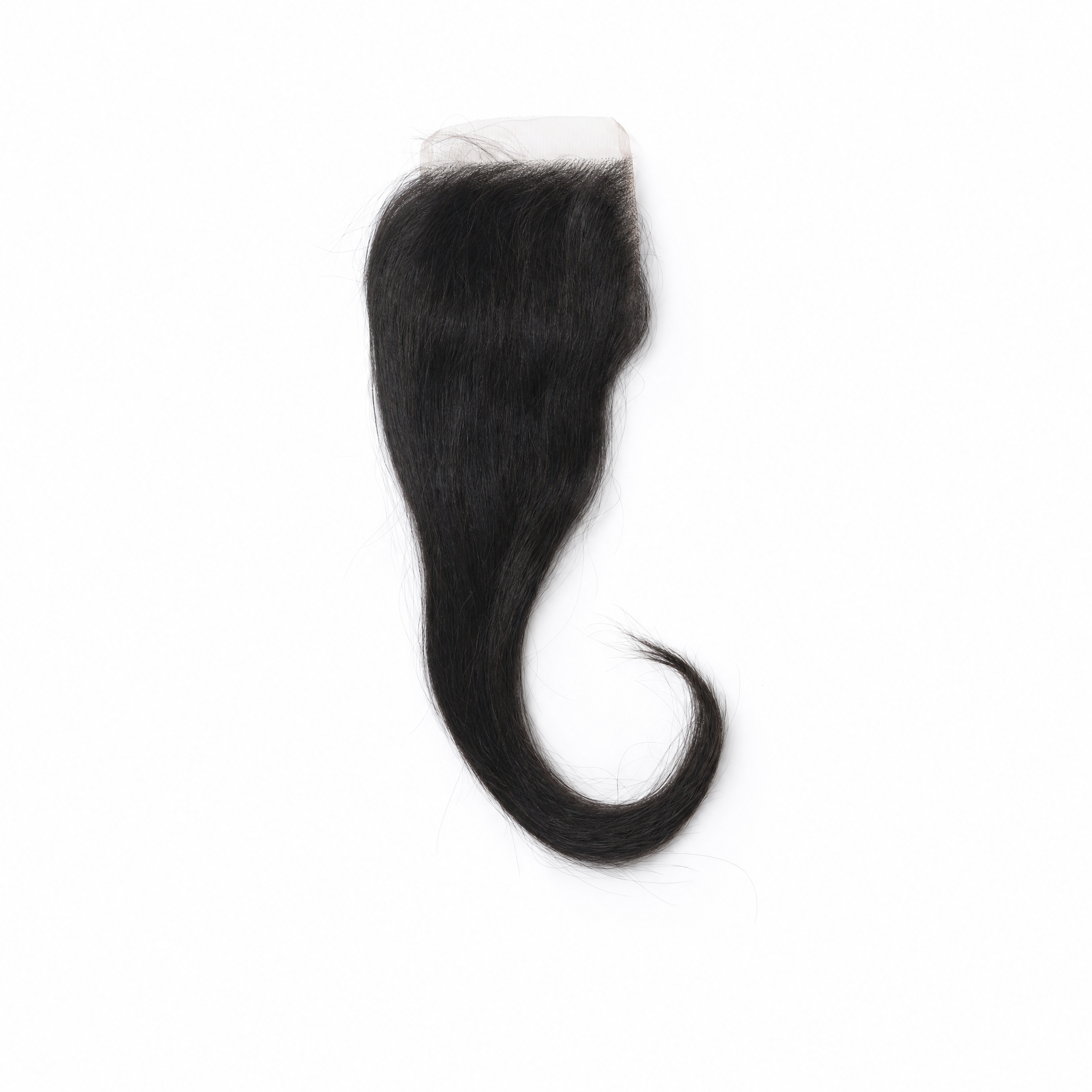 natural straight raw 5x5 hd closure -  1B