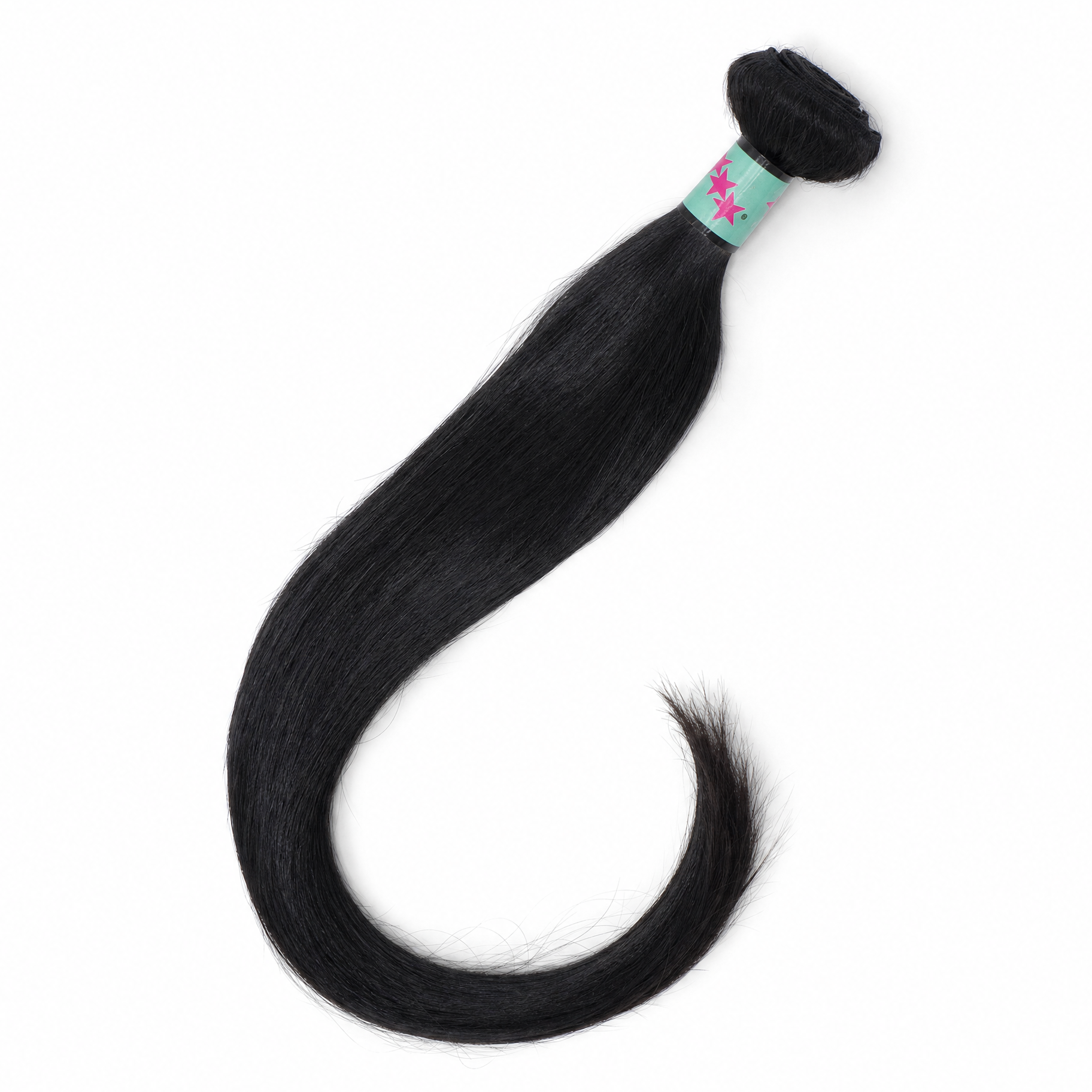 raw lush straight weft bundle - 1B
